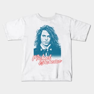 1980s Faded Design Michael Hutchence Fanart Kids T-Shirt